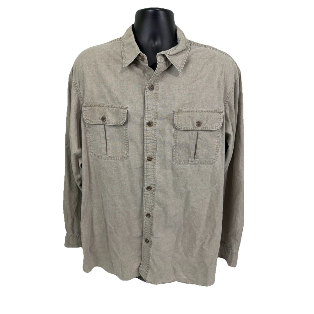 Redhead Bass Pro Shops Shirt‎ Button Front Men's XL  Pocketed Light Weight